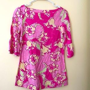 Lilly Pulitzer bell sleeve floral top 💐
